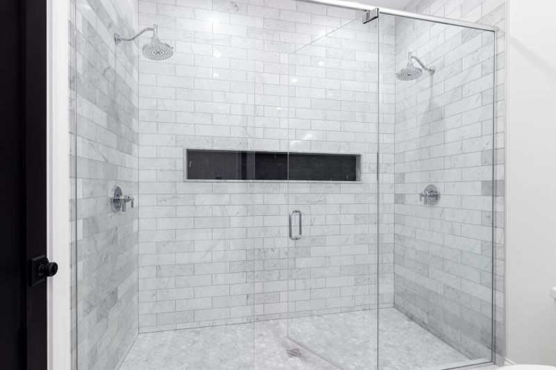 Sleek Shower Niche for Storage
